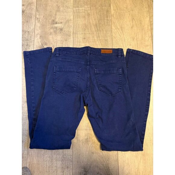 H&M L.O.G.G. Womens Blue Slim Fit Jeans Size 8 Cotton Blend Blue - Picture 2 of 4